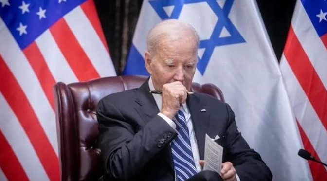 بایدن: تا پایان حماس به حمایت از اسرائیل ادامه می‌دهیم